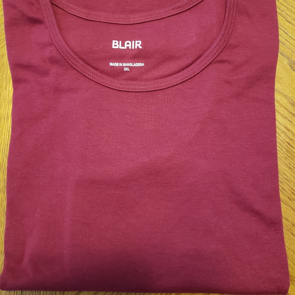 Red Sleeveless Plus Size Top From Blair